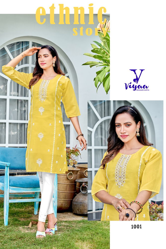 Rang Rasiya V1 By Viyaa Modal Chanderi Designer Kurtis Catalog